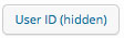 user id hidden field