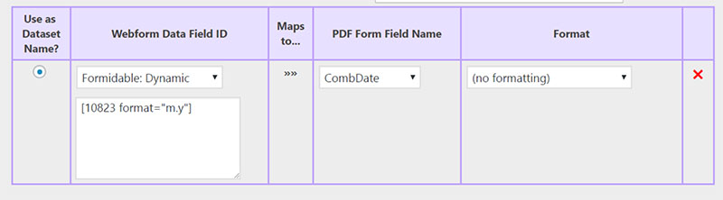 Formidable:Dynamic Field ID