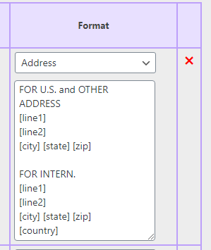 Address Field